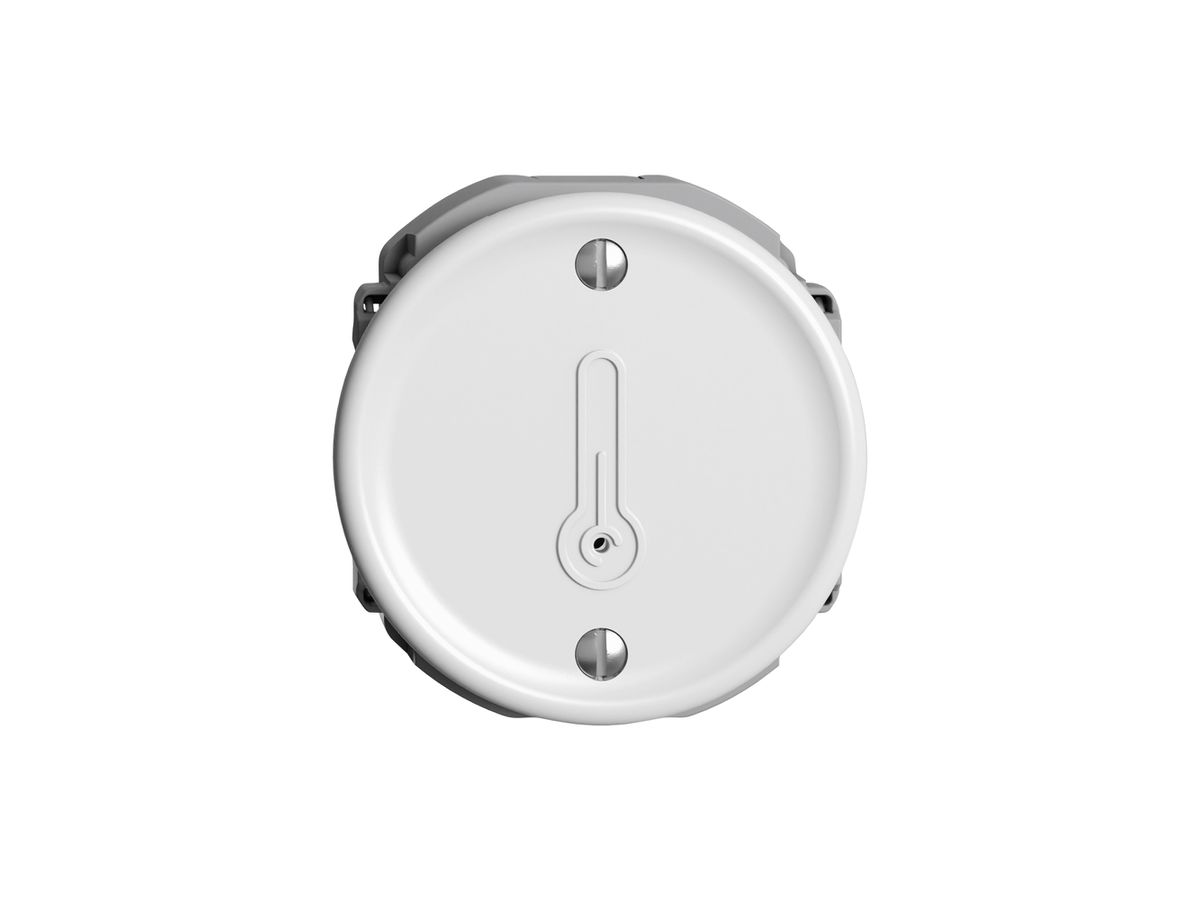 Bedienaufsatz zu Raumtemperatursensor STANDARDdue Wiser SNAPFIX® Ø53mm ws