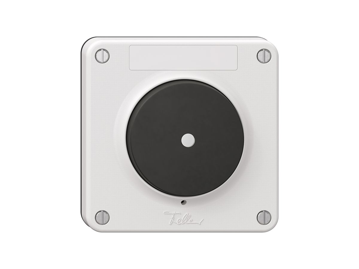 Deckel NEVO, für Sonnerie-Drucktaster beleuchtet, schwarzer Membrane, ws