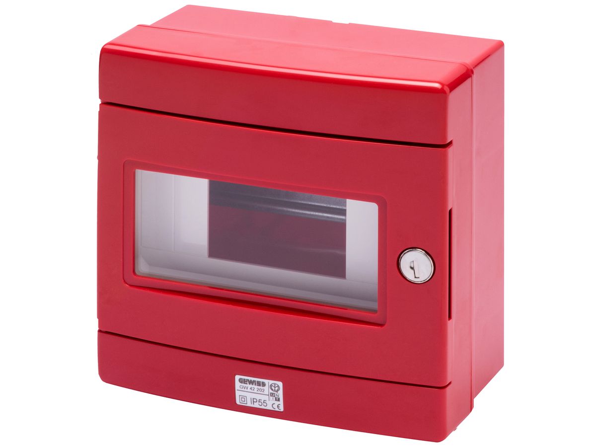 Handmeldergehäuse Gewiss 42 RV Kunststoff IP55 180×180×100mm rt