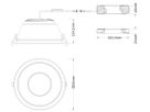 LED-Downlight LEDVANCE COMFORT U19 42W 5000lm 930/940 IP20/44 60° DA Ø265 weiss
