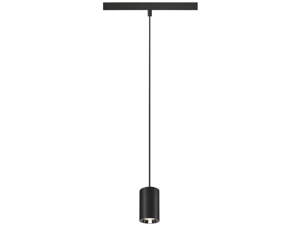 LED-Pendelleuchte SLV NUMINOS XS 48V AD 8.7W 740lm 940 DALI Ø50 schwarz/Silber