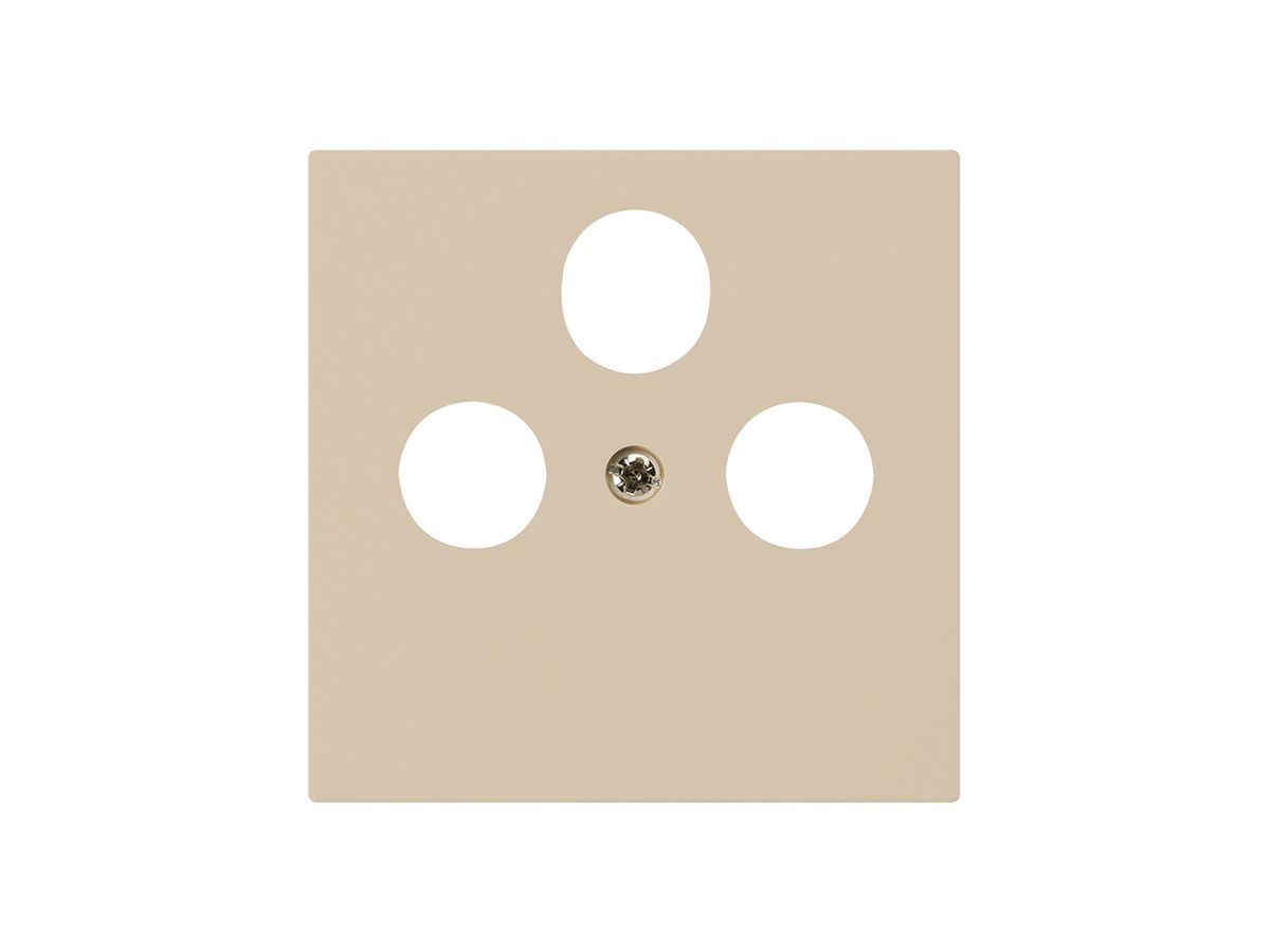 Frontplatte kallysto 60×60mm beige für R/TV/SAT
