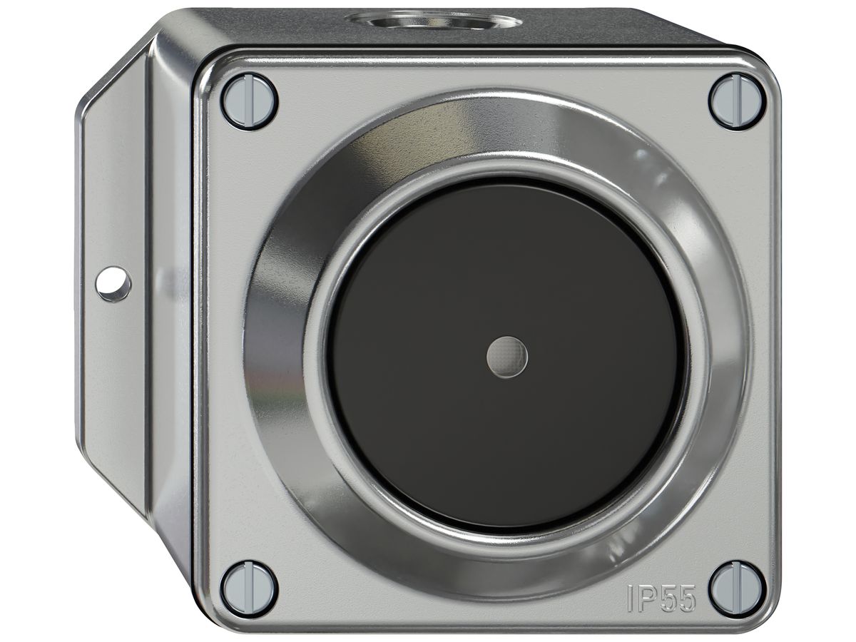 AP-Leuchtdruckschalter ELEMENT Sch 3/1L 16A 250V LED Aluminium