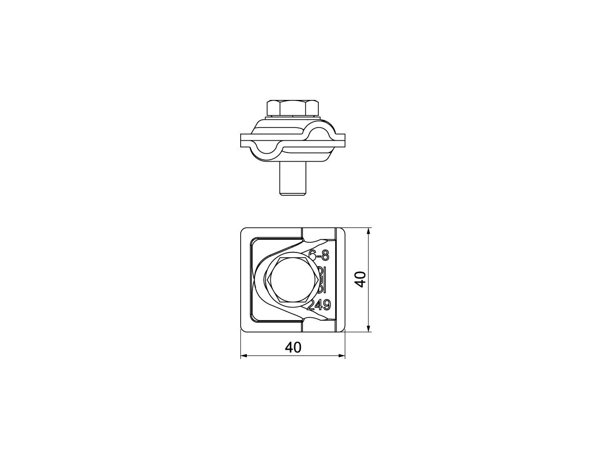 Schnellverbinder Bettermann Vario 6…8 mm, A2