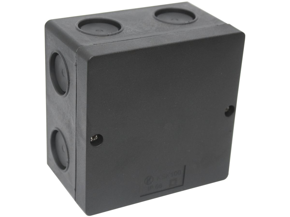 Abzweigdose EasyAPBox100 101×101×62mm, schwarz
