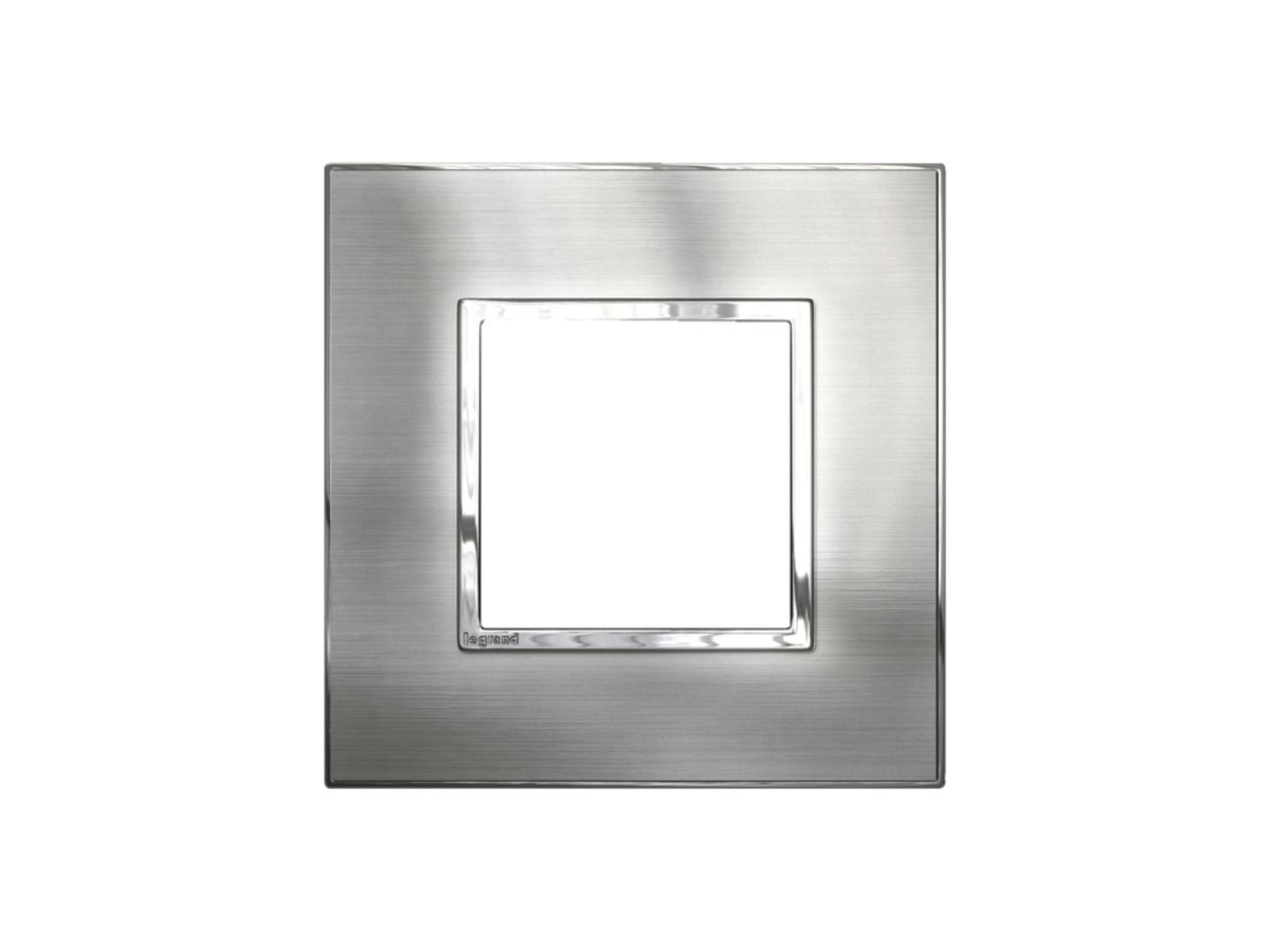 UP-Kopfzeile Legrand Arteor 1×1, stainless steel