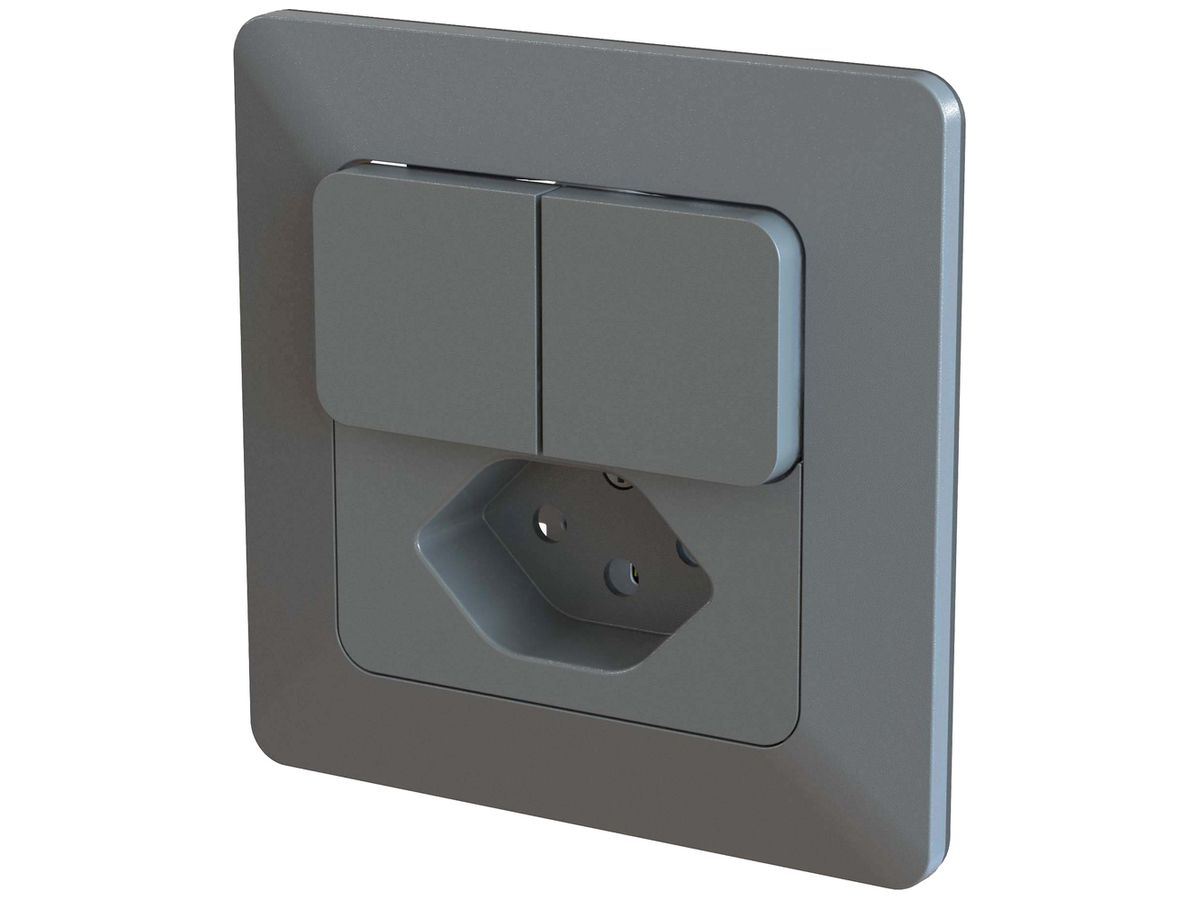UP-Kombination MH modino priamos Serienschalter 1×Typ 13 90×90×34mm an