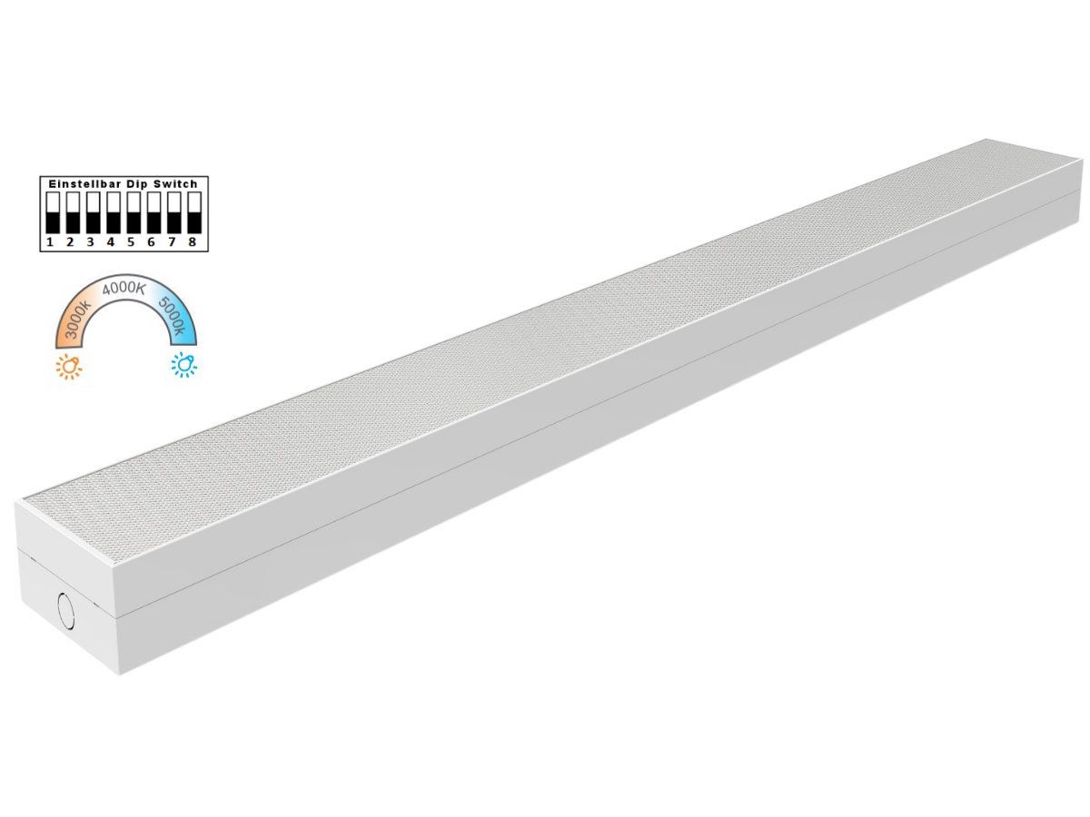 LED-Leuchte Kingston 1200mm weiss - IP20,20-40W Einstellbar,3000/4000/5000K