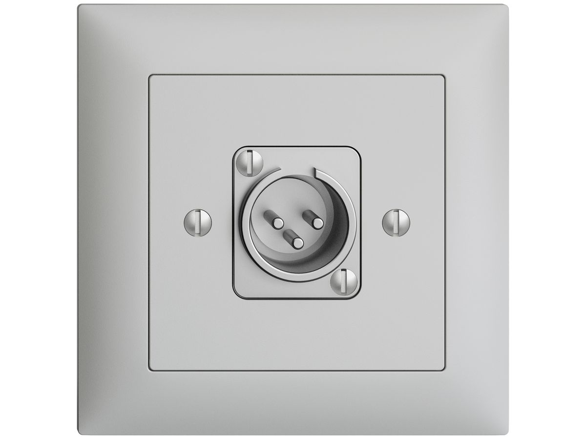 UP-Dose mit XLR-Stecker EDIZIOdue hellgrau
