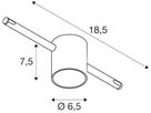 LED-Leuchte SLV COMET für NV-Seilsystem TENSEO 12V 6.3W 410lm 2700K 120° chrom