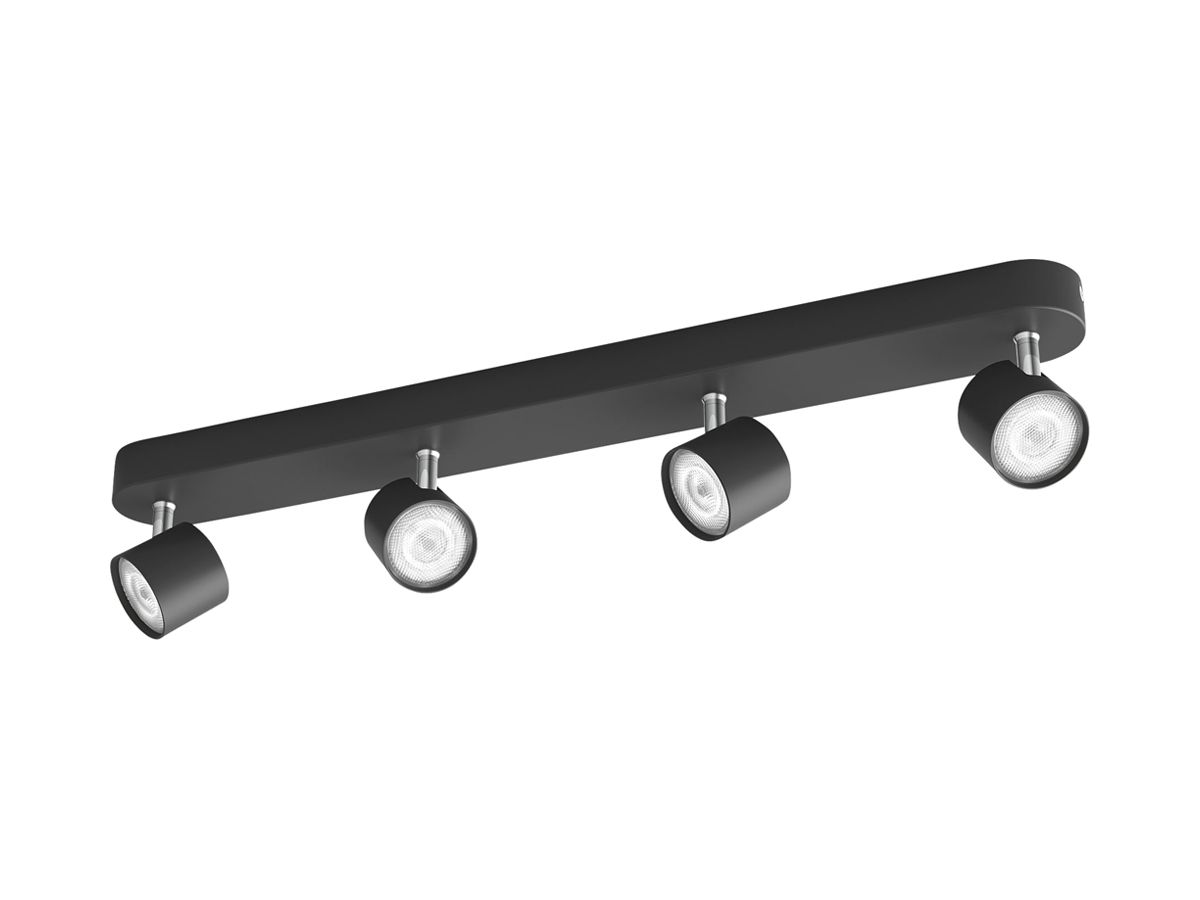 LED-Spot Philips STAR 18W 2000lm 2700K 45° DIM 560×60mm schwarz 4×Spot