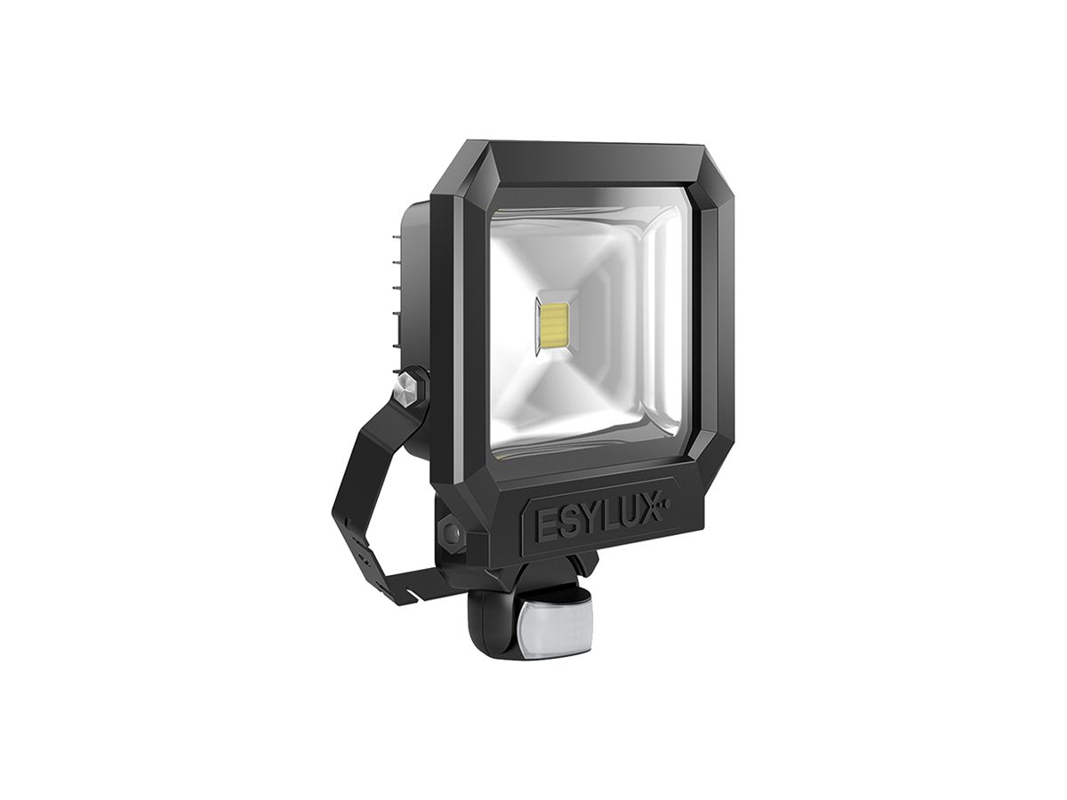 LED-Strahler ESYLUX AFL SUN, 30W 5000K 2700lm 227×86×290mm IP65, schwarz