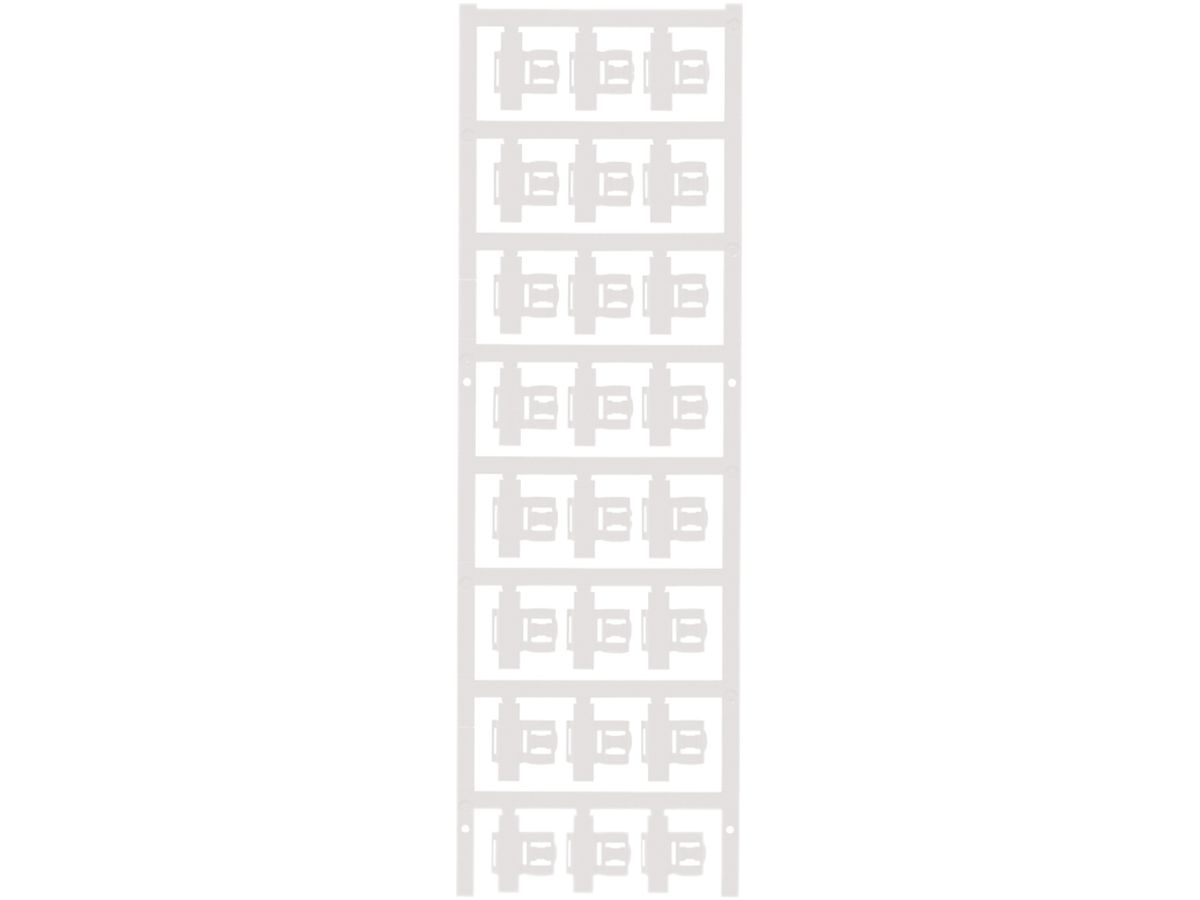 Leitermarkierer Weidmüller MultiCard SFC für Ø4…6mm 21×9.3mm PA66 weiss
