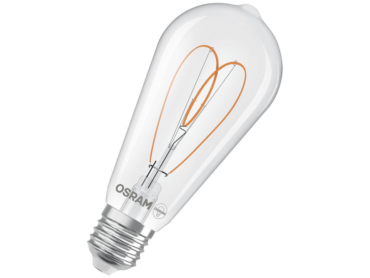 LED-Lampe Osram Vintage 1906 E27 7.2W 806lm 827 DIM Ø64×139mm klar