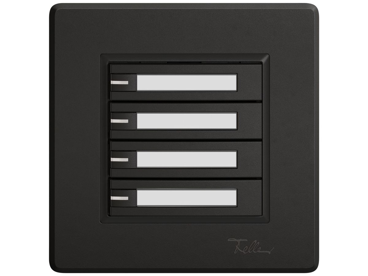 UP-Universaltaster EDIZIO.liv UNI SNAPFIX® m.LED RGB 4× 1-Tbed.Pap.sz