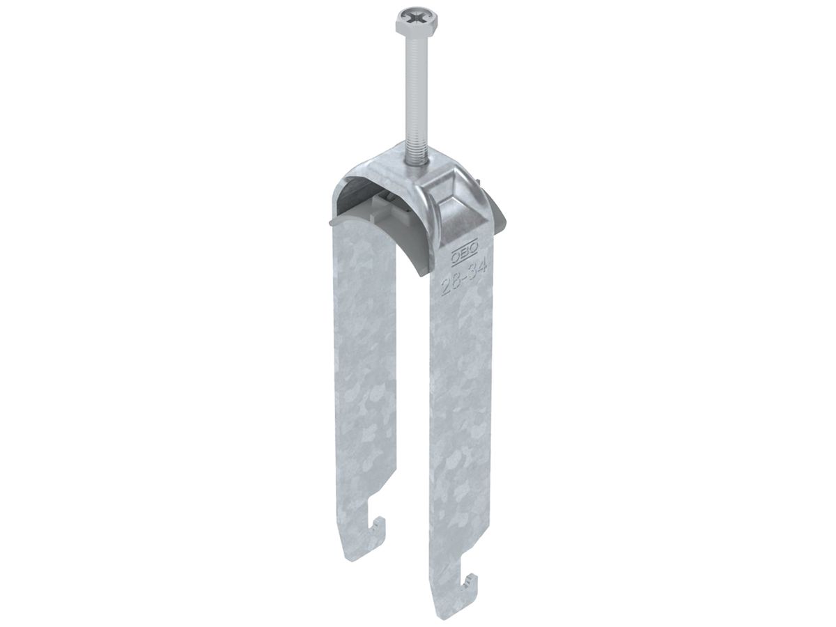 Schnellverleger BET 2056 U-Fuss Kunststoff 28…34mm 3×Kabel Stahl tfZn