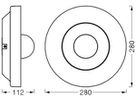 LED-Deckenleuch.LEDVANCE SMART+ Circle Kamera 22W 1600lm 3000K DIM IP44 Ø280 gu