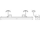 Blindeinsatz Philips Maxos Universal 1517×63mm weiss