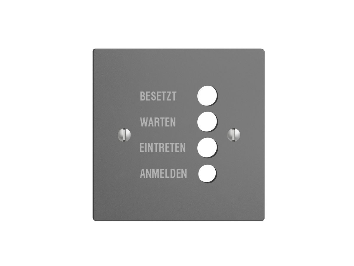 Frontplatte EDIZIOdue dunkelgrau deutsch