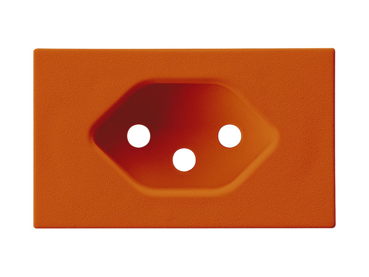 Frontplatte zu FLF-Steckdose Hager 1×Typ 13 Z orange