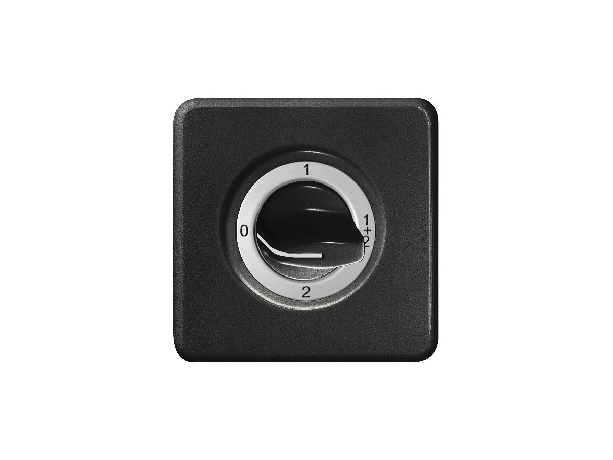 UP-Frontset 0-1-1+2-2 für Drehschalter FH schwarz