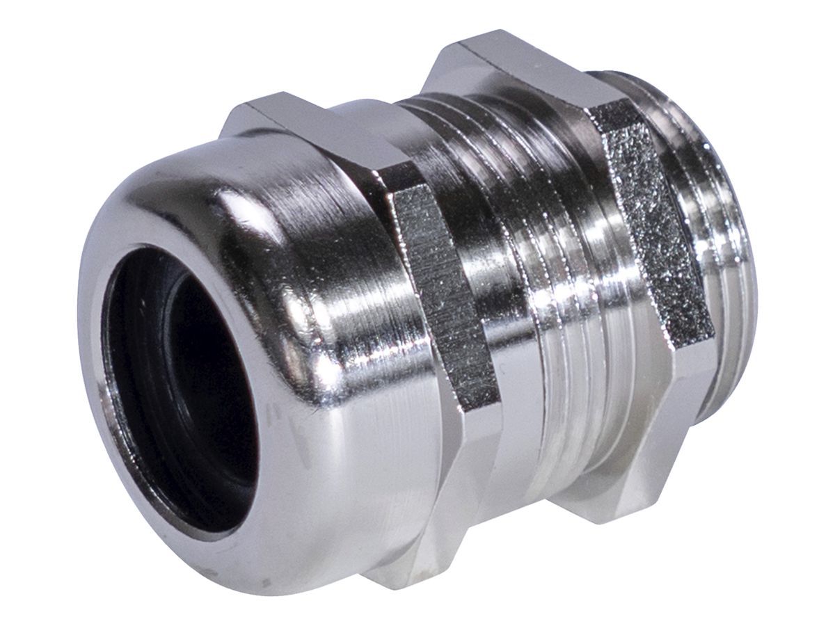 Kabelverschraubung WADI AB, M32 für Kabel Ø15…22mm 8mm Messing vernickelt IP68
