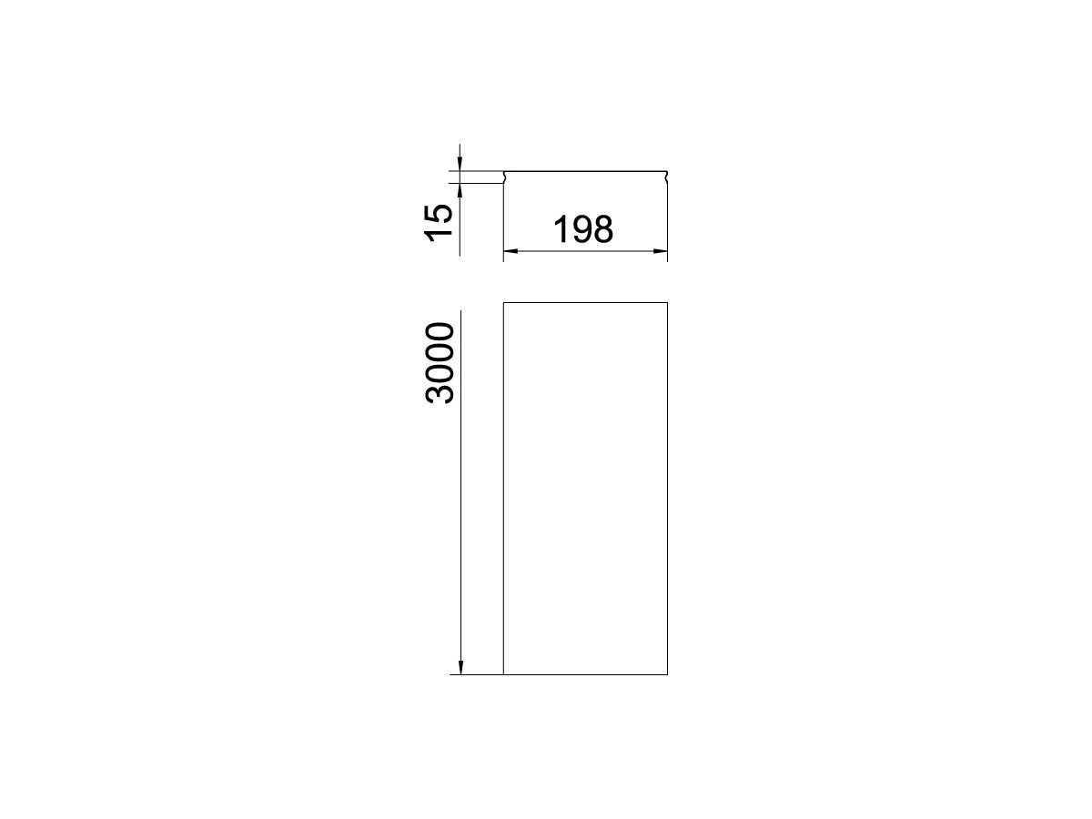 Deckel Bettermann rastbar für Gitterrinne 200×3000, Stahl, FT