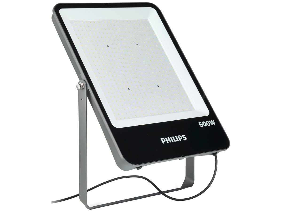 LED-Strahler Philips Ledinaire 500W 60000lm 840 IP65 110° 52×491×692mm grau