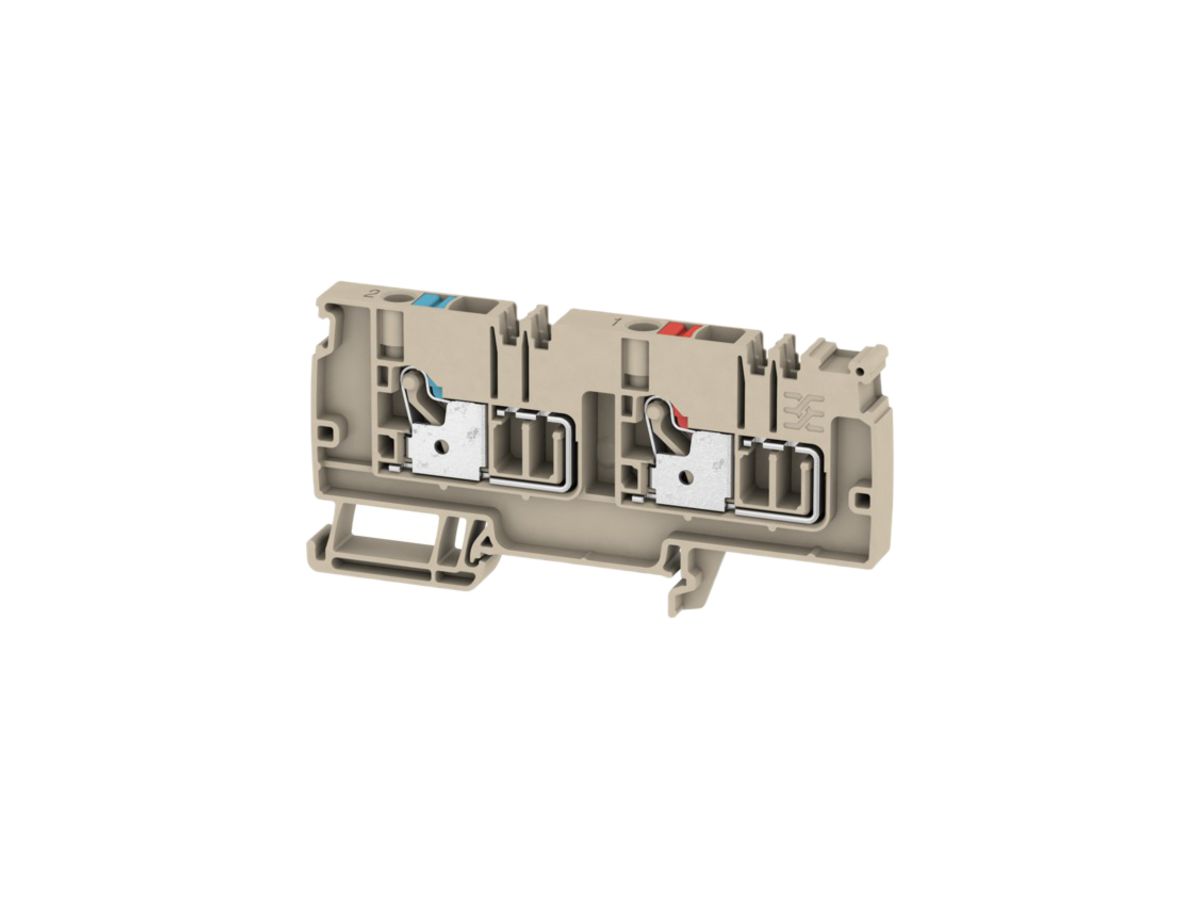 Einspeiseklemme Weidmüller AAP13 LO-LO PUSH IN 6mm² 250V 41A TS35 beige