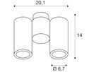 Decken-/Wandleuchte SLV ENOLA_B SPOT, 2×GU10 50W IP20 weiss