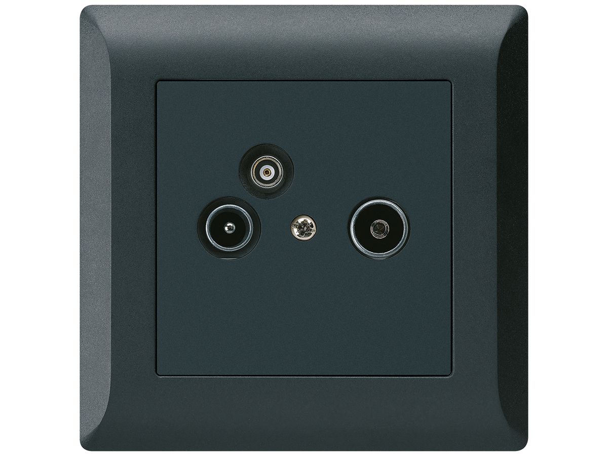UP-Antennendose R/TV-Daten kallysto.line 2GHz 4dB schwarz