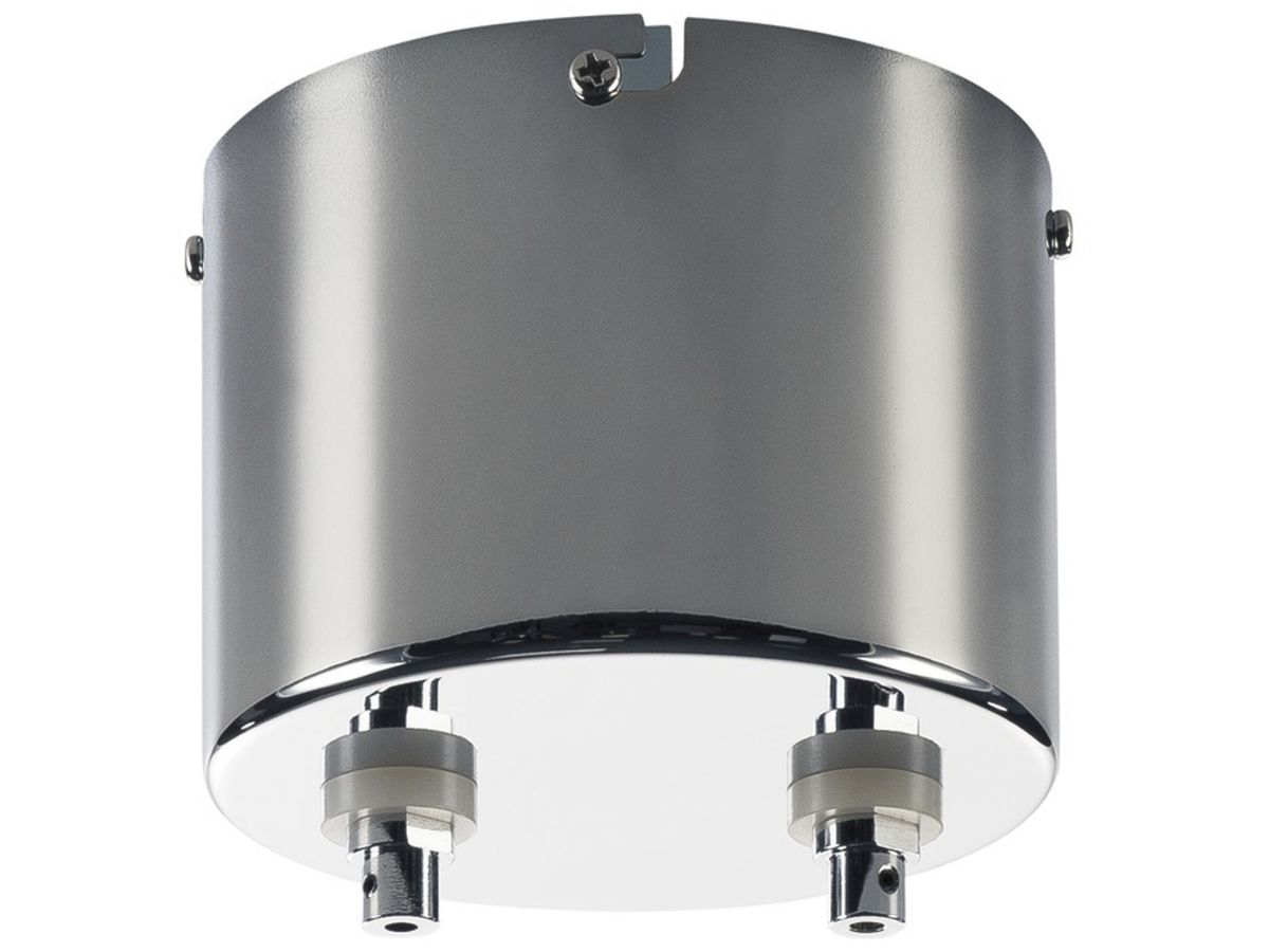 Seilsystem-Transformator SLV TENSEO 50VA, 230VAC/12VAC, Ø111×110mm, chrom