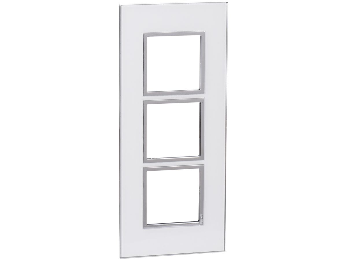 Abdeckrahmen ATO 3×1 Modul Glas-weiss