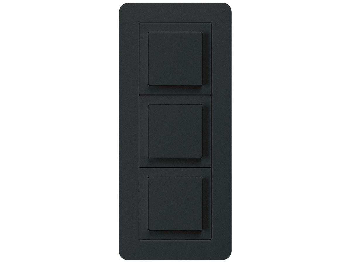 UP-Kombination kallysto.trend Gr.I-I-I vertikal 3×Schalter S3 schwarz