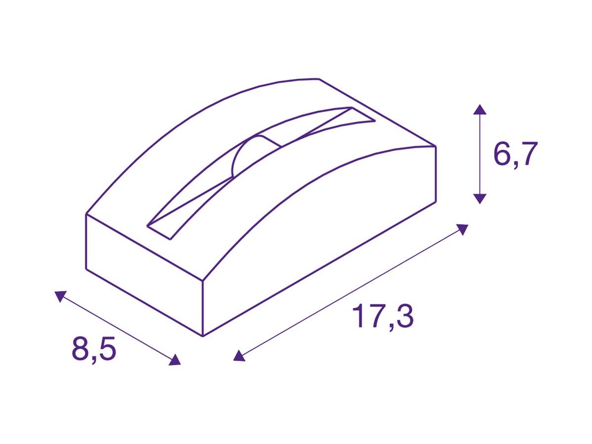 LED-Decken-/Wandleuchte SLV OUT-BEAM FRAME CW 3.5W 60lm 3000K IP55 anthrazit