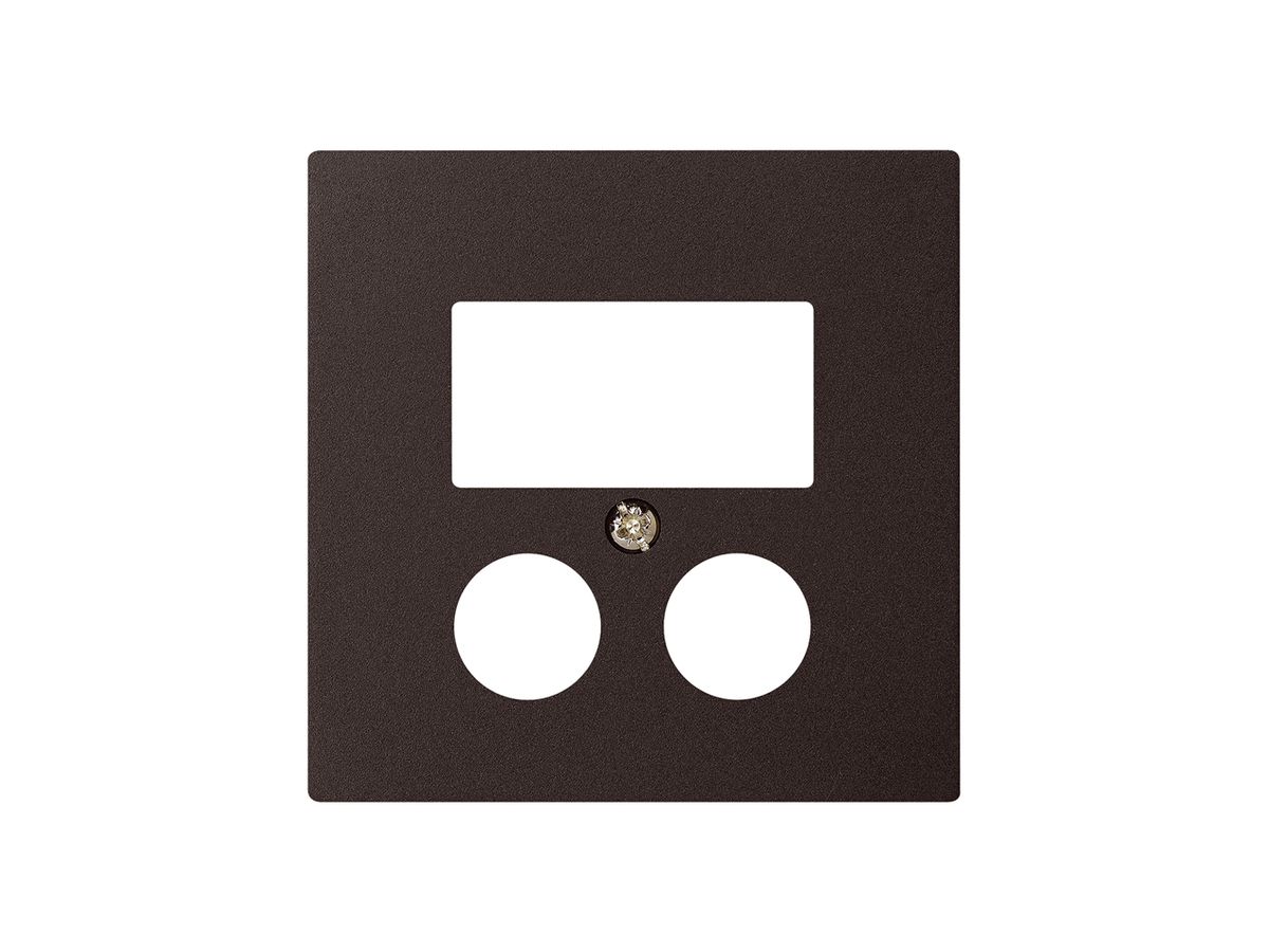 Frontplatte 2×Koax+2×RJ45 kallysto HomeWay schwarz