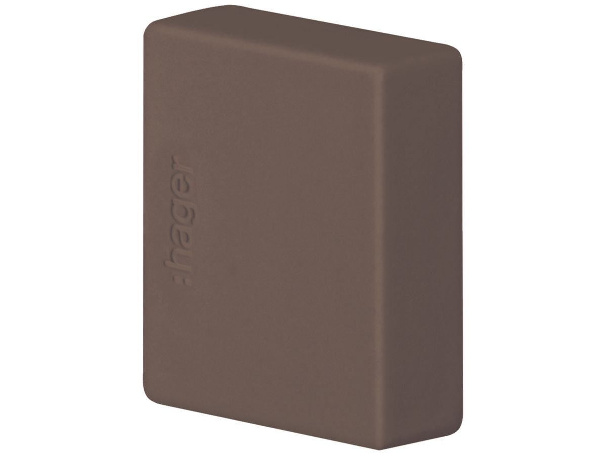 Endstück Hager tehalit.LF/LFH 20×20mm braun IP30