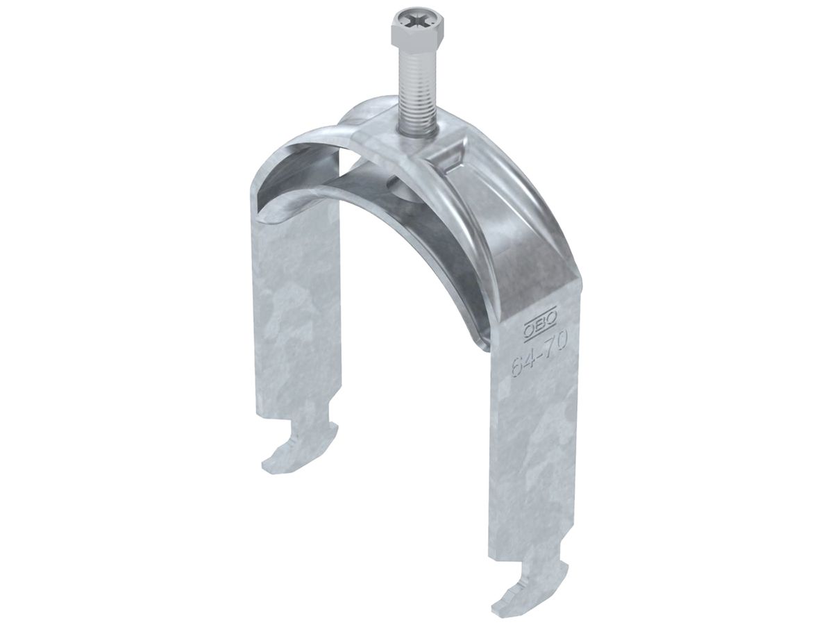 Schnellverleger BET 2056 H-Fuss Metall 64…70mm 1×Kabel Stahl tfZn