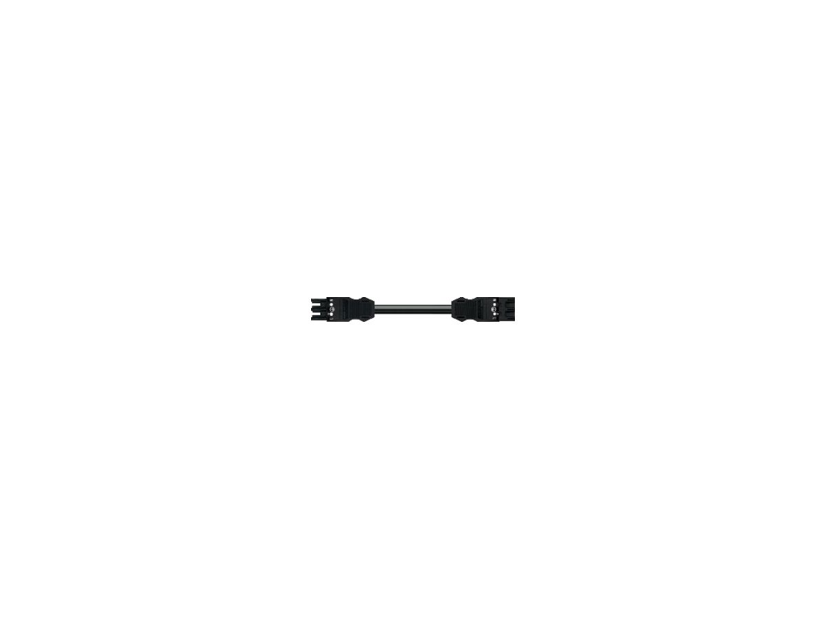Verbindungsleitung WINSTA MIDI 3×1.5mm² 16A 250V 1m Kod.A schwarz