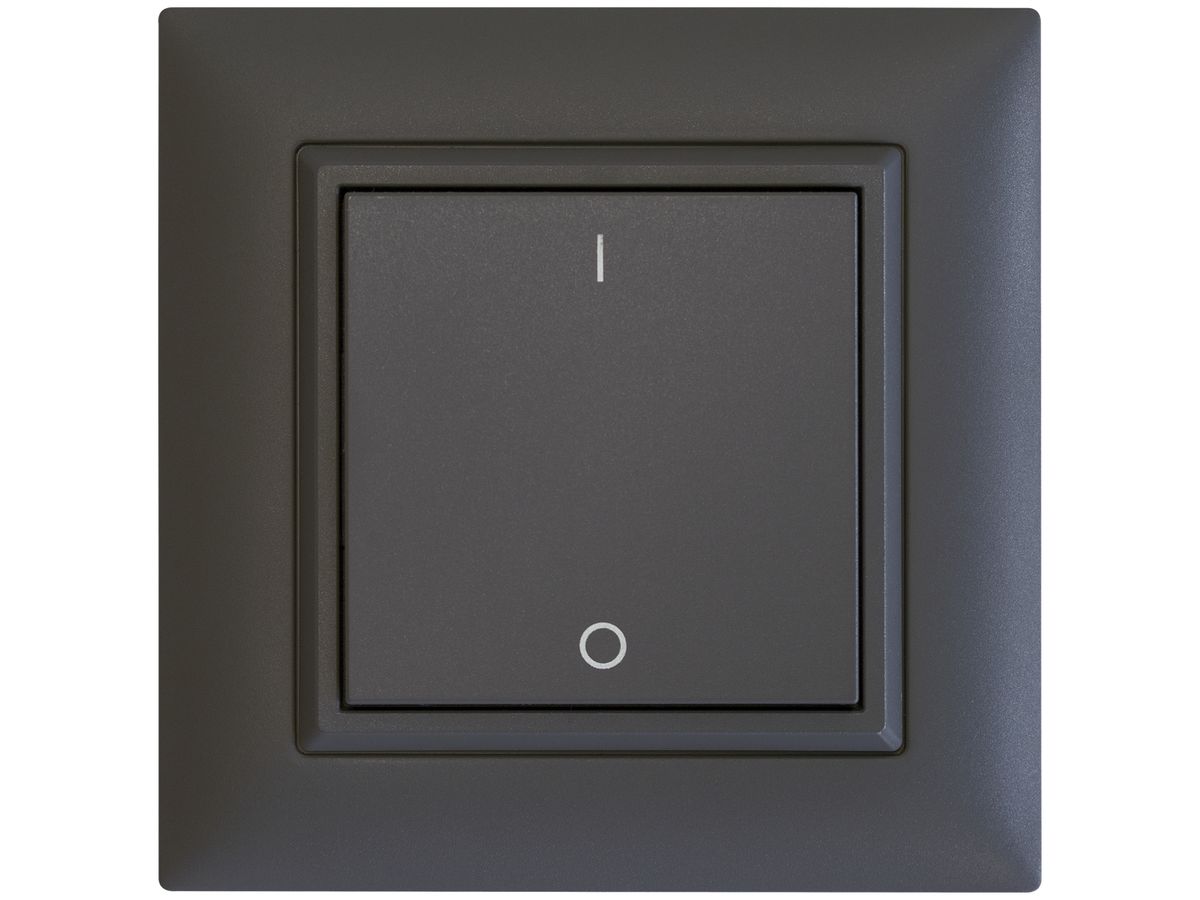 AP-RF-Taster ALADIN EnOcean EDIZIOdue, 1-fach, dunkelgrau, I/0