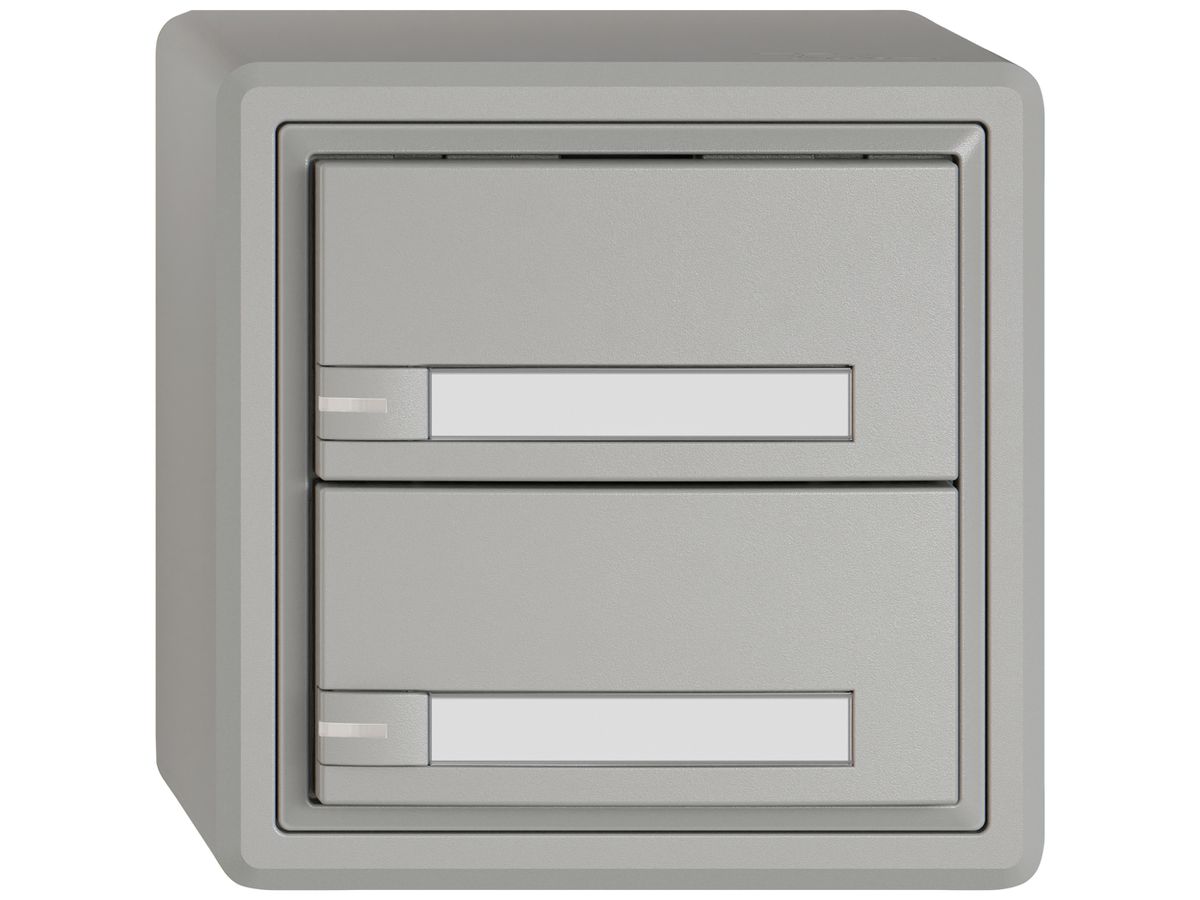AP-KNX-Taster RGB EDIZIO.liv SNAPFIX® Temperaturfüh.RGB-LED Pap.2×T 1-Tbed.hgu