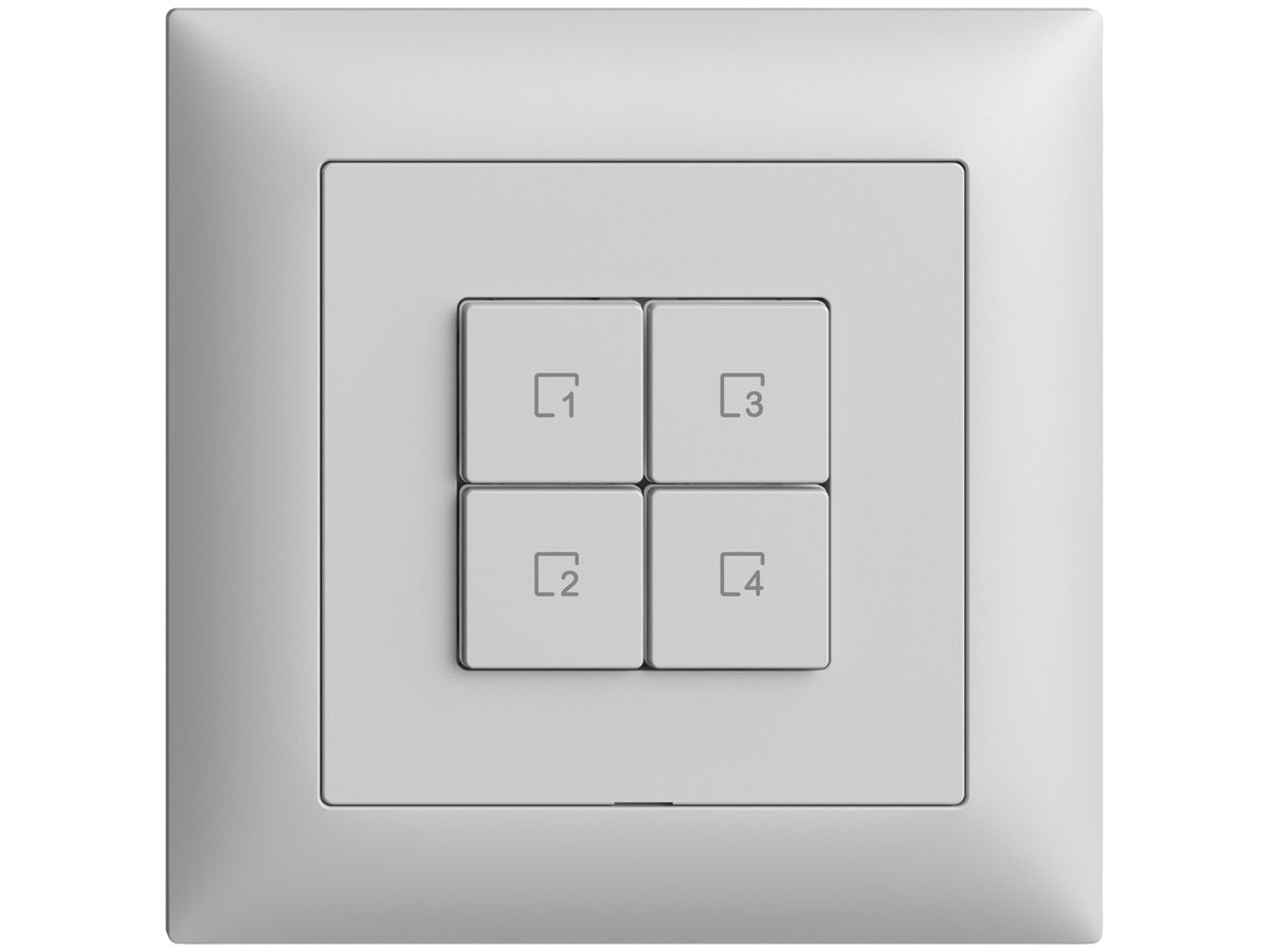 UP-Bedienaufsatz zu Szenentaster 4 Szenen/4T Edue Wiser hellgrau