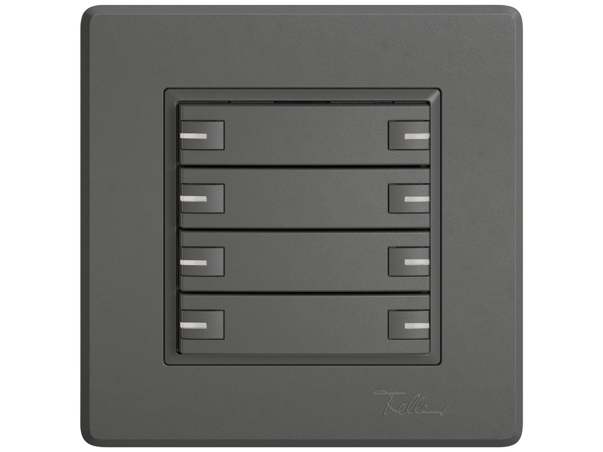 UP-KNX-Taster RGB EDIZIO.liv SNAPFIX® Temperaturfüh.RGB-LED 8×T 1-Tbed.dgu