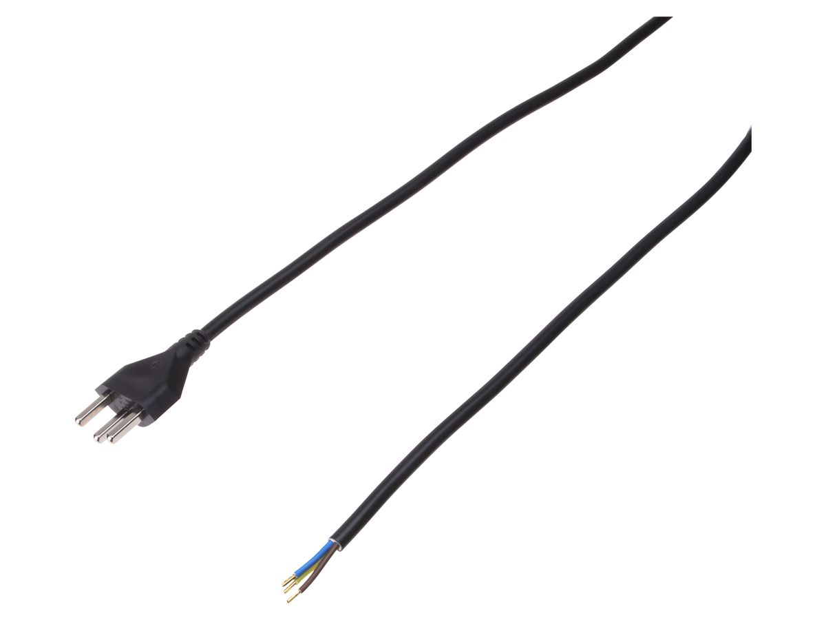 Netzkabel T23 Td 3×1.5mm² 3m mit Stecker T23 schwarz