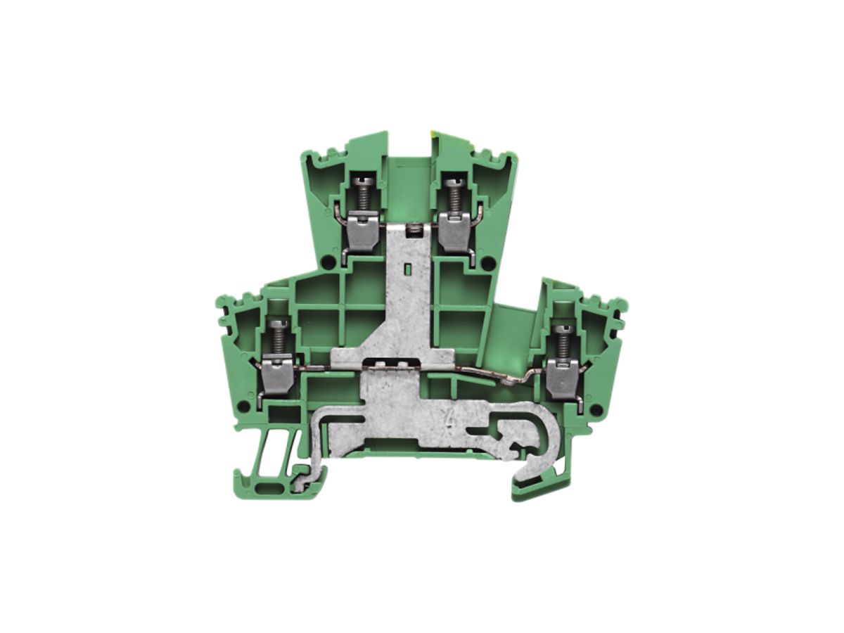 Mehrstock-Reihenklemme Weidmüller WDK PE Schraub.2.5mm² 2 Etagen grün-gelb