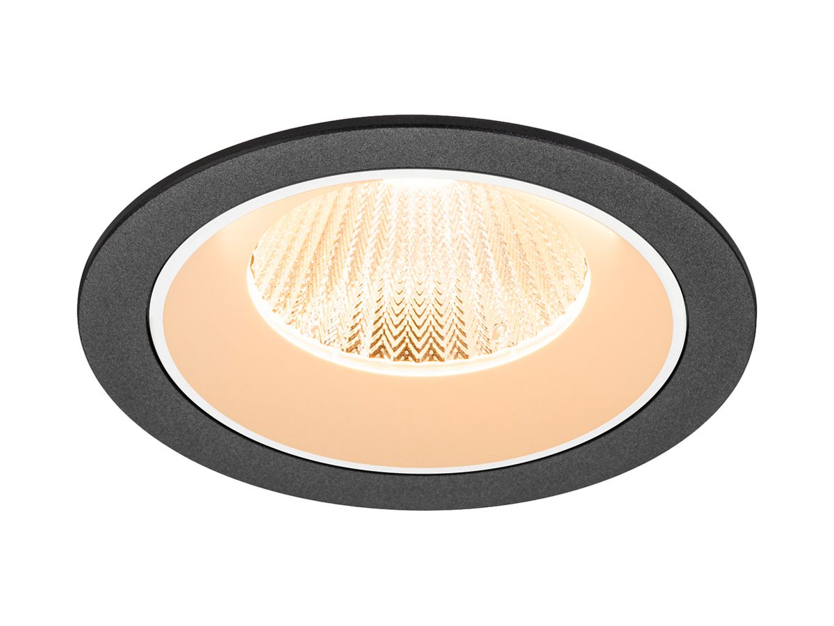EB-LED-Deckenleuchte SLV NUMINOS L 17W 2400lm 2700K MB DALI DIM Ø130×85mm sz/ws