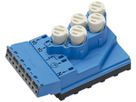 Einspeisemodul WAGO 5L blau mit Zugentlastungsgehäuse