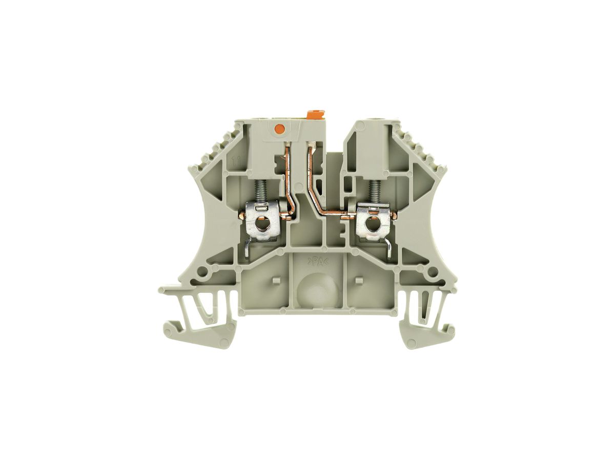 Messtrenn-Reihenklemme Weidmüller WTR 2.5 Schraub.schwenkbar TS35 grau
