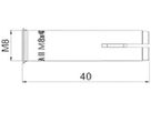 Einschlagdübel BET EA II M8 Ø10×40mm Edelstahl 316 (V4A)