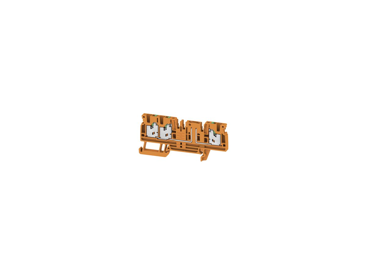 Durchgangs-Reihenklemme WM SDT 3C 0.5…2.5mm² 20A/500V Snap-in TH35 or